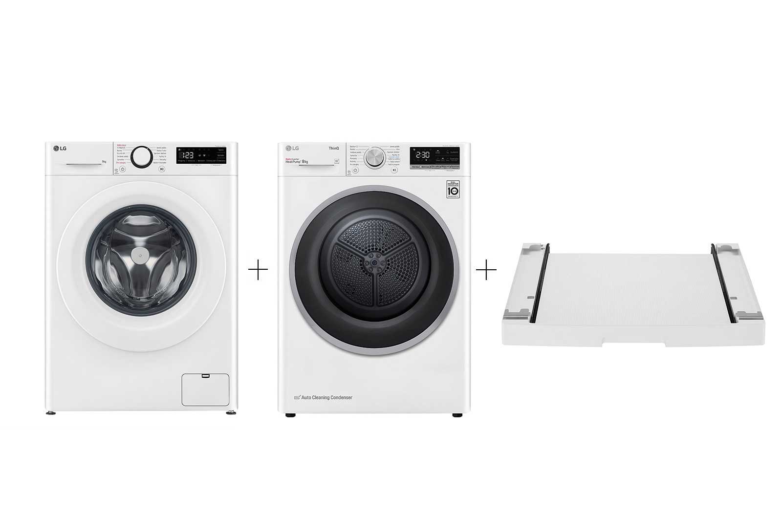 PRACÍ SET | LG Pračka FSR5A94WH+ Sušička RC81V5AV7N|Doprava zdarma|LG Česká Republika