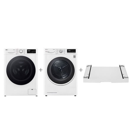 PRACÍ SET - 10 kg Pračka FASR3A04WW + 8 kg Sušička RC8TV9AVHN + Výsuvný mezikus