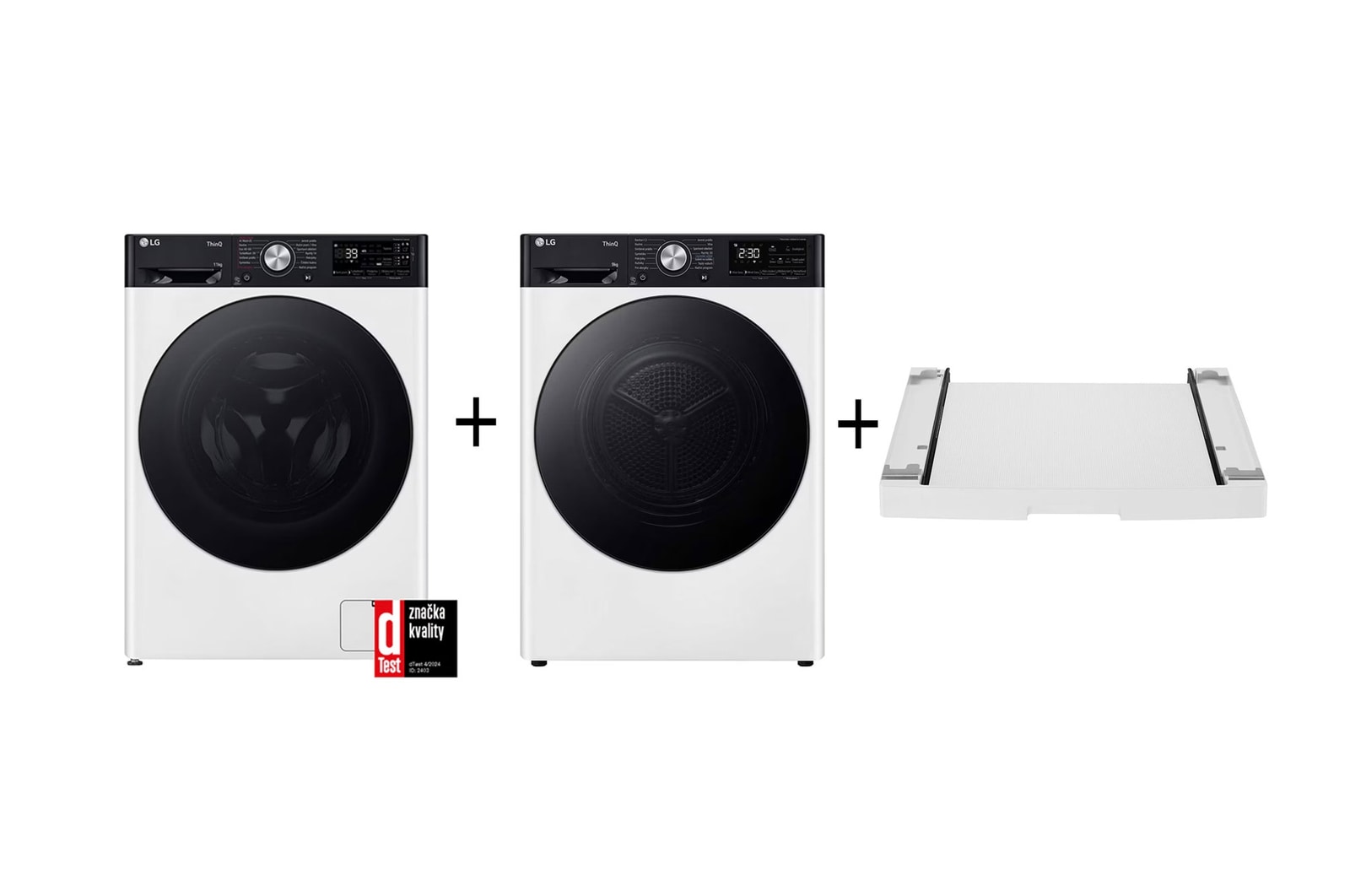 LG PRACÍ SET | LG Pračka FASR7A14WG+ Sušička RH91V9LVEN+ Výsuvný mezikus ZDARMA, LAUNWDSN26