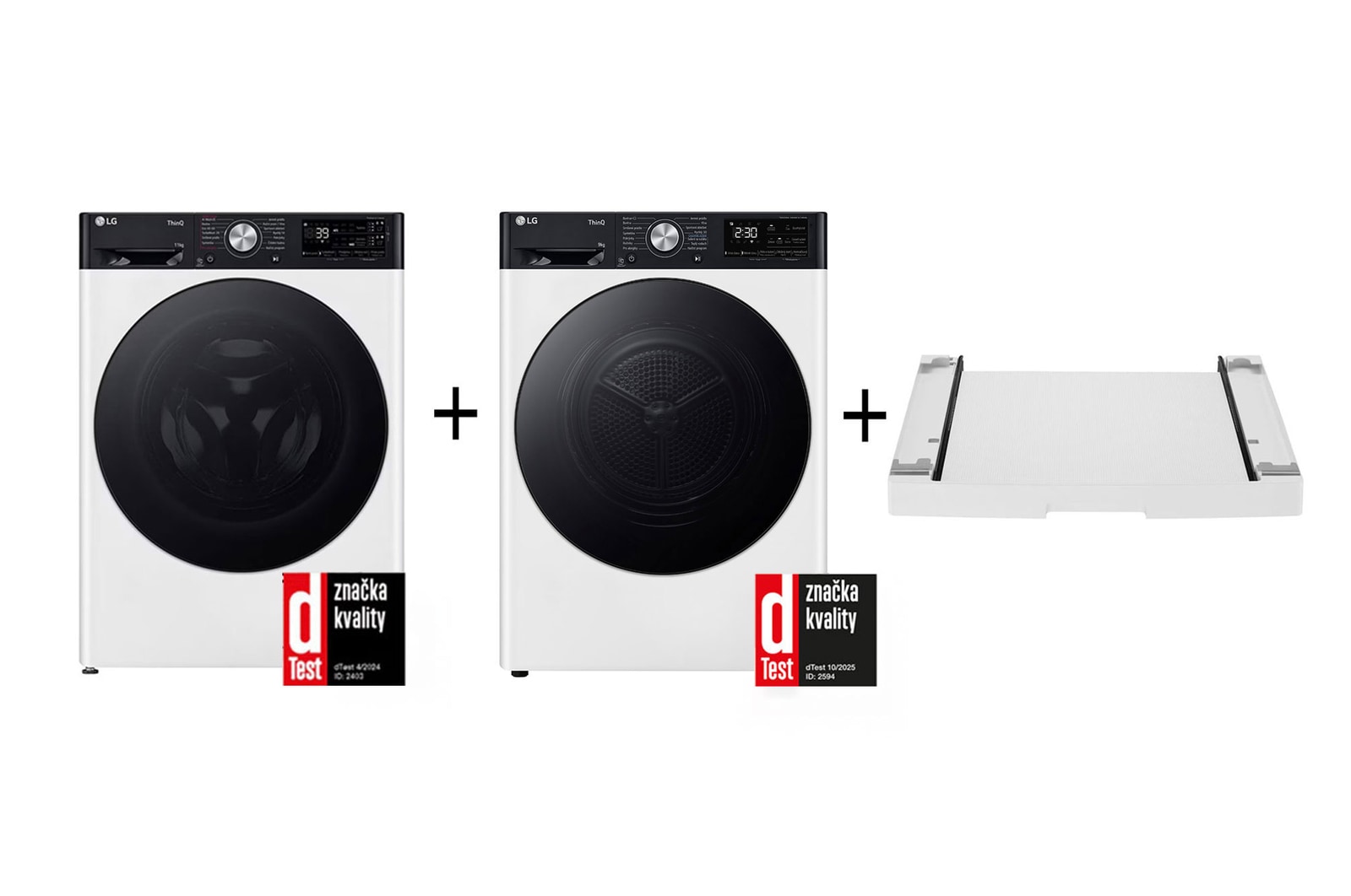 LG PRACÍ SET | LG Pračka FASR7A14WG+ Sušička RH91V9LVEN+ Výsuvný mezikus ZDARMA, LAUNWDSN26