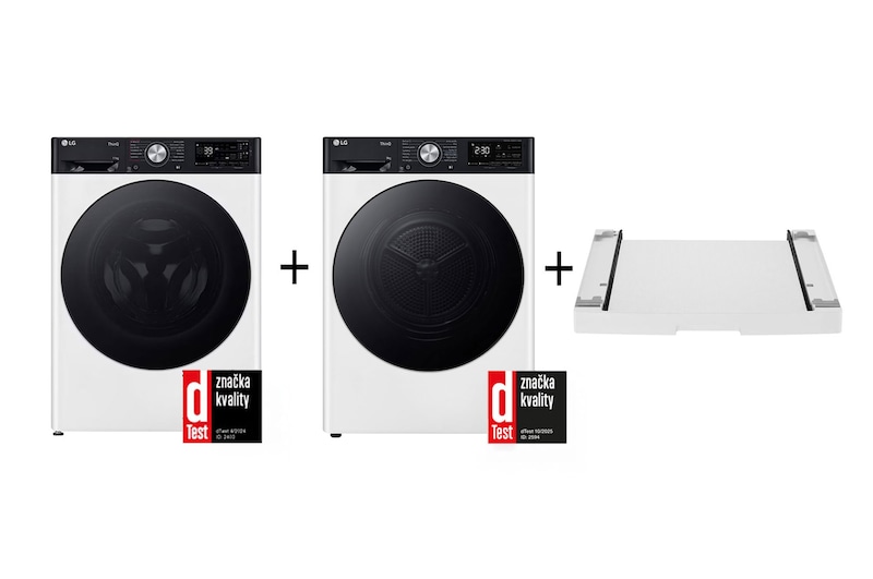 LG PRACÍ SET | LG Pračka FASR7A14WG+ Sušička RH91V9LVEN+ Výsuvný mezikus ZDARMA, LAUNWDSN26