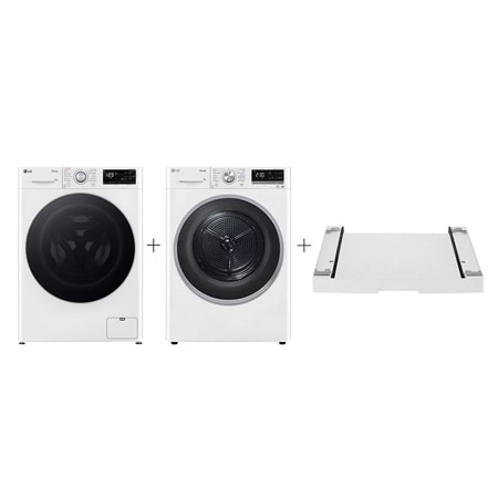 PRACÍ SET - 10 kg Pračka FASR3A04WS + 9 kg Sušička RC91V9AVSN + Výsuvný mezikus