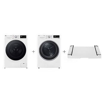 front of washing machine+ dryer +accessory