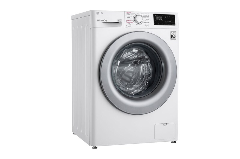 LG 7 kg slim parní pračka LG | D | 1200 ot./min | Direct Drive™ | AI DD™, WD72V3HY4W