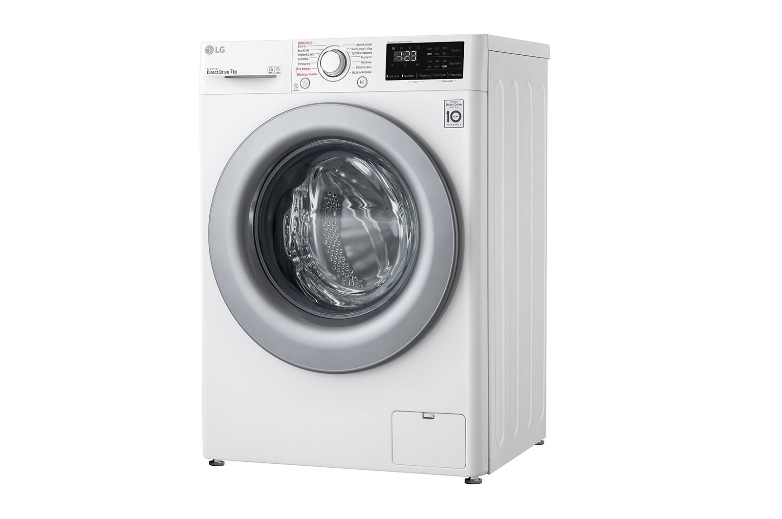 LG 7 kg slim parní pračka LG | D | 1200 ot./min | Direct Drive™ | AI DD™, WD72V3HY4W