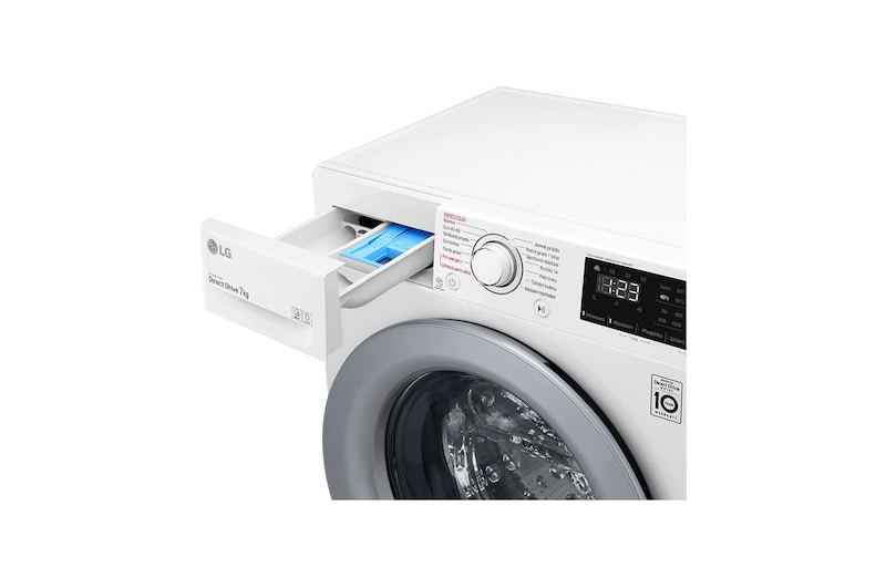 LG 7 kg slim parní pračka LG | D | 1200 ot./min | Direct Drive™ | AI DD™, WD72V3HY4W