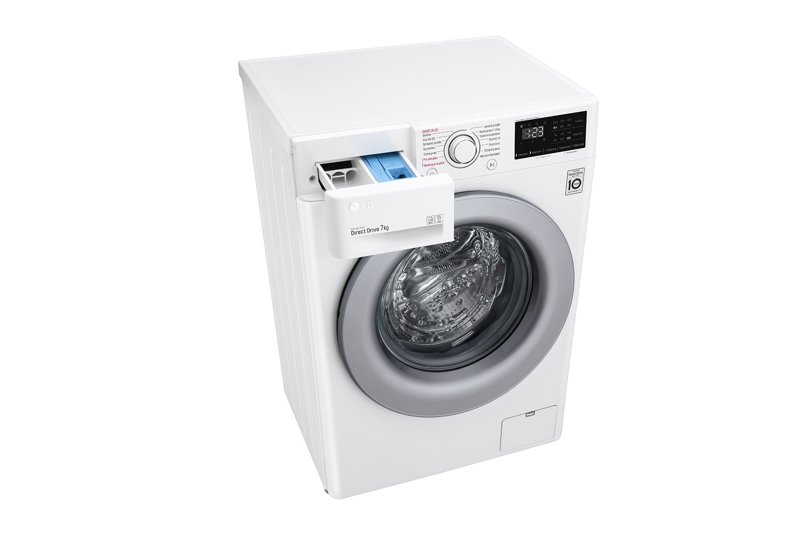 LG 7 kg slim parní pračka LG | D | 1200 ot./min | Direct Drive™ | AI DD™, WD72V3HY4W