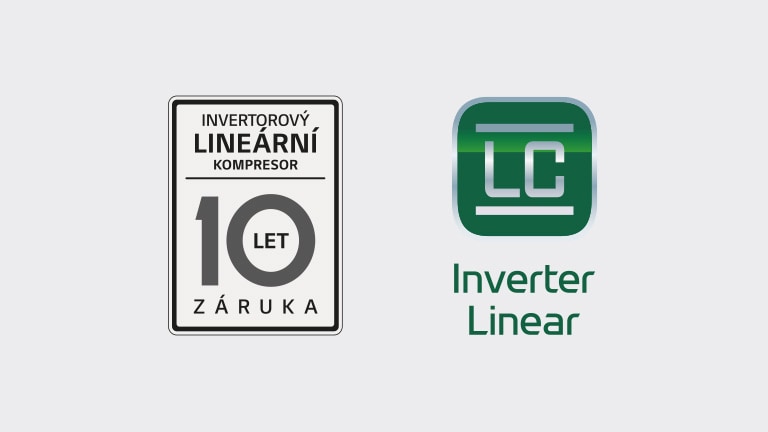 10letá záruka na lineární kompresor