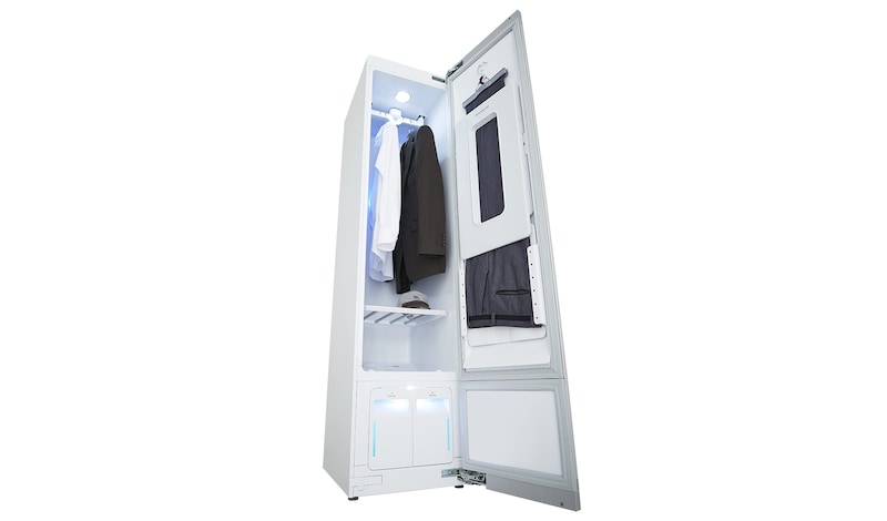 LG Styler | TrueSteam™ - Parní osvěžovač oděvů | Kapacita: 3+1 ks oděvů & polička na doplňky | Cyklus osvěžení: 34 min., s3rerb