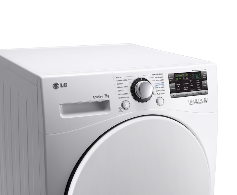 LG BUBNOVÁ SUŠIČKA NA 7 KG PRÁDLA S TECHNOLOGIÍ TEPELNÉHO ČERPADLA, RC7055AH6M