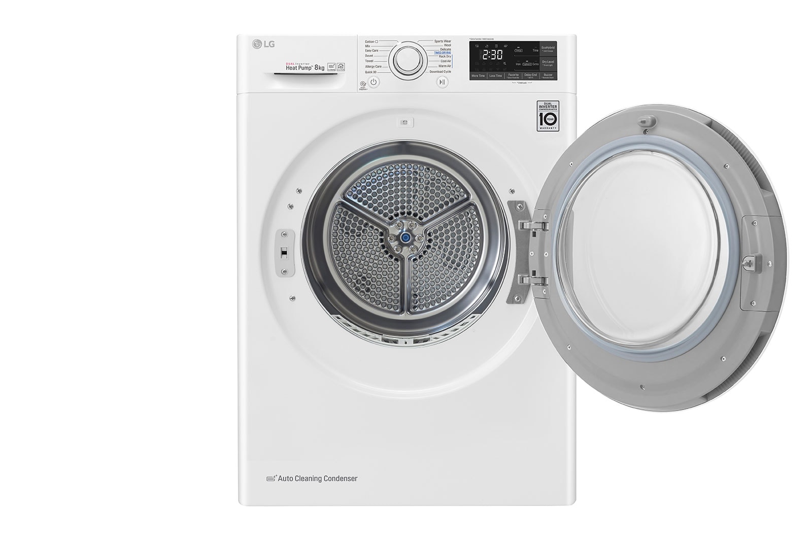 LG 8 kg sušička, A+++ -10%, 14 programů, 13 přídavných možností, 3 možnosti sušení, ThinQ™ + WiFi připojení, RC81U2AV4W
