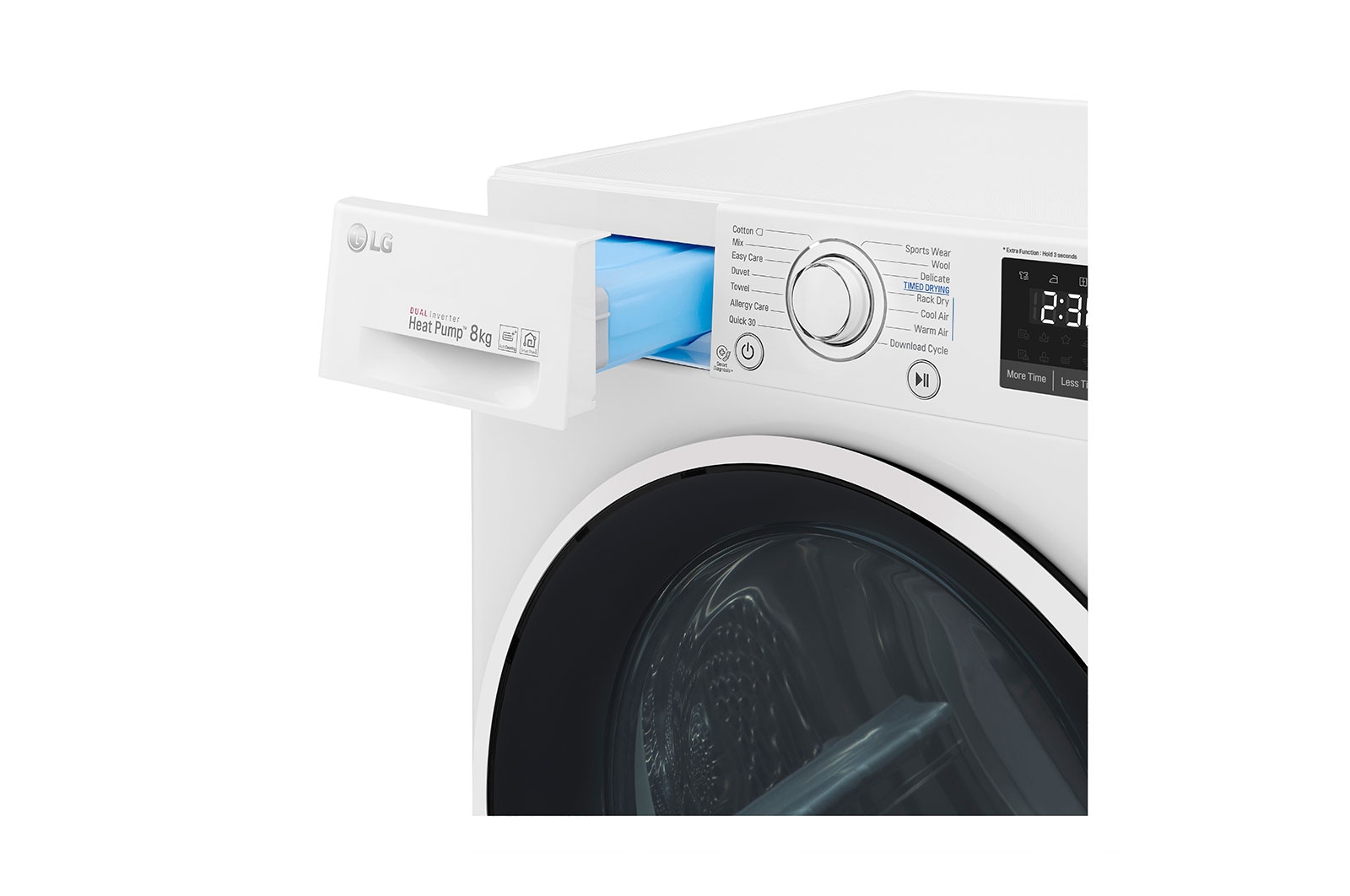 LG 8 kg sušička, A+++ -10%, 14 programů, 13 přídavných možností, 3 možnosti sušení, ThinQ™ + WiFi připojení, RC81U2AV4W