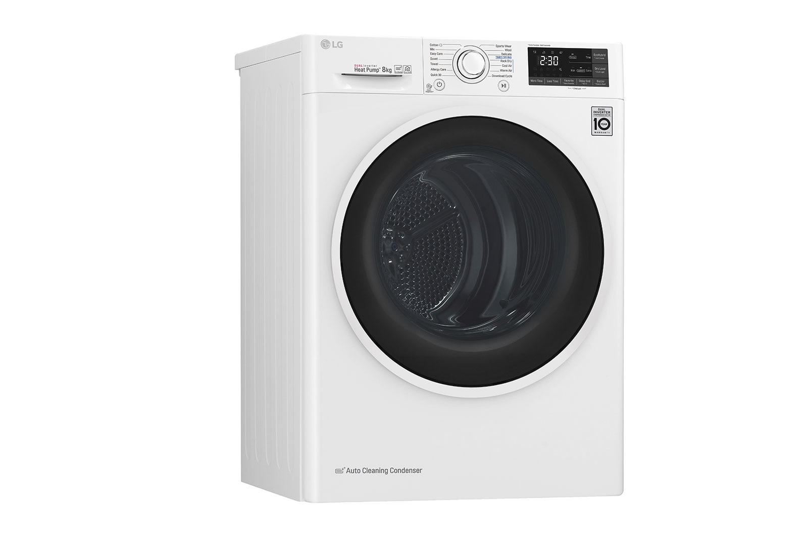 LG 8 kg sušička, A+++ -10%, 14 programů, 13 přídavných možností, 3 možnosti sušení, ThinQ™ + WiFi připojení, RC81U2AV4W