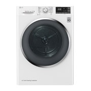 Čelní pohled na 8 kg sušička, A&#43;&#43;&#43; (v rozsahu A&#43;&#43;&#43; až D), 14 programů, 13 přídavných možností, 3 možnosti sušení, ThinQ™ &#43; WiFi připojení RC81U2AV2W