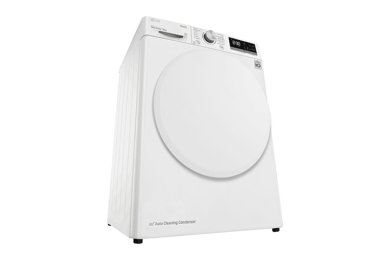 LG 8 kg sušička, A++ (v rozsahu A++ až D), 14 programů, 13 přídavných možností, 3 možnosti sušení, ThinQ™ + WiFi připojení, RC81V5AV0Q