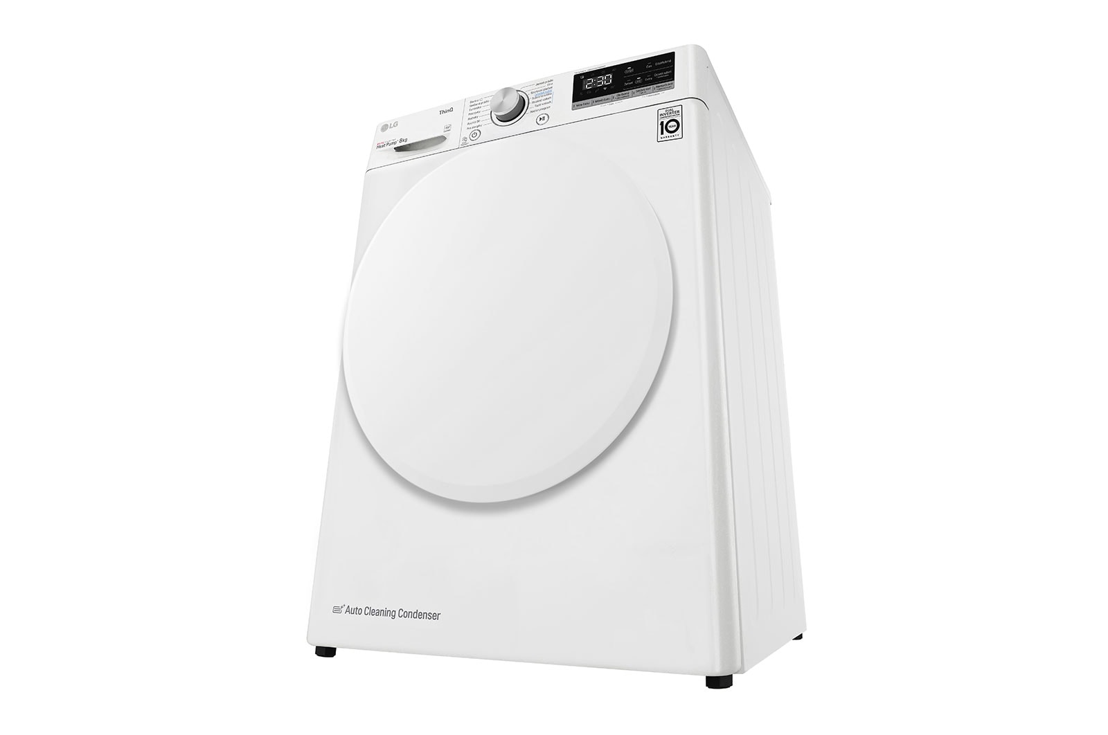 LG 8 kg sušička, A++ (v rozsahu A++ až D), 14 programů, 13 přídavných možností, 3 možnosti sušení, ThinQ™ + WiFi připojení, RC81V5AV0Q