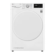 Čelní pohled na 8 kg sušička, A&#43;&#43; (v rozsahu A&#43;&#43; až D), 14 programů, 13 přídavných možností, 3 možnosti sušení, ThinQ™ &#43; WiFi připojení RC81V5AV0Q
