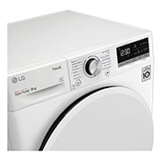 LG 8 kg sušička, A++ (v rozsahu A++ až D), 14 programů, 13 přídavných možností, 3 možnosti sušení, ThinQ™ + WiFi připojení, RC81V5AV0Q
