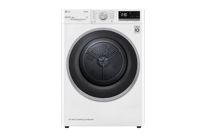 LG Sušička LG | 8 kg | DUAL Inverter Heat Pump™|ThinQ™|Bílá, RC81V5AV7N