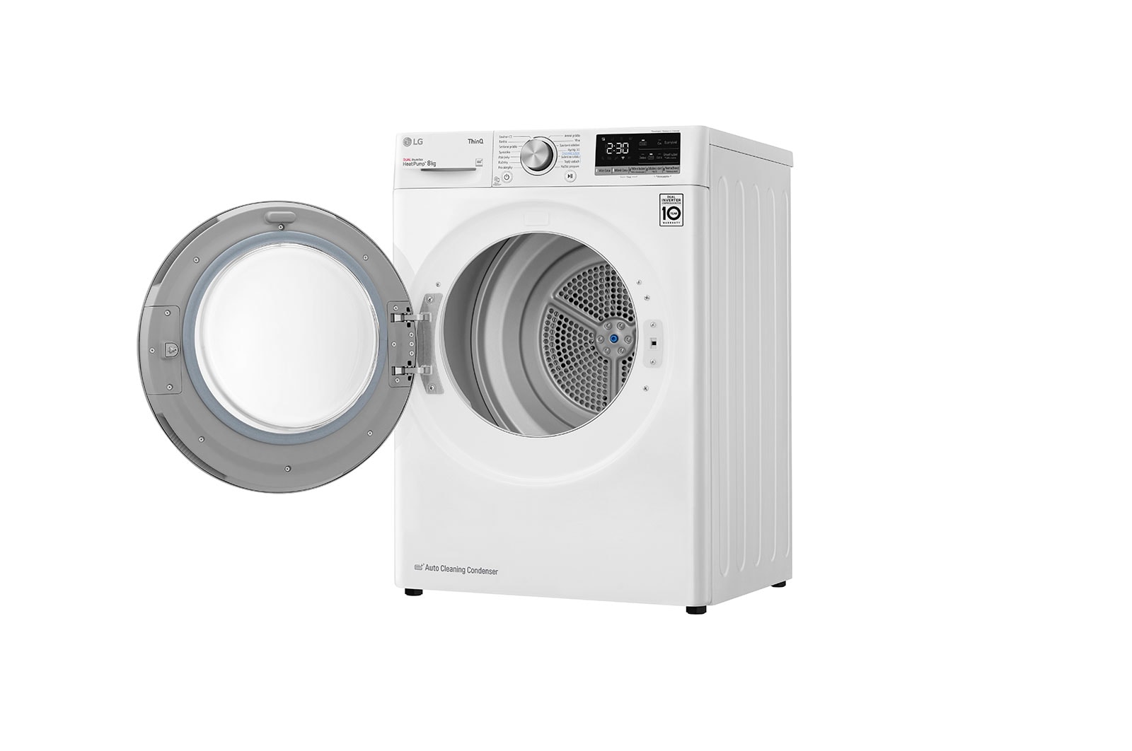 LG Sušička LG | 8 kg | DUAL Inverter Heat Pump™|ThinQ™|Bílá, RC81V5AV7N
