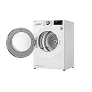 LG 8 kg hybridní sušička s tepelným čerpadlem, A+++ (v rozsahu A+++ až D), invertorový motor, Eco Hybrid™ - hybridní sušení, automatické čištění kondenzátoru, ThinQ™ + WiFi, Program Pro alergiky, RC81V9AV2Q
