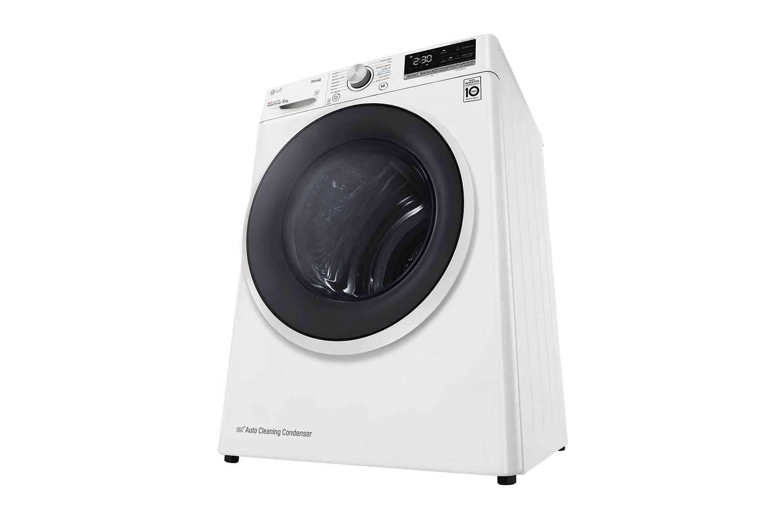 LG Sušička LG | 8 kg | DUAL Inverter Heat Pump™ |ThinQ™|Bílá, RC8TV9AVHN