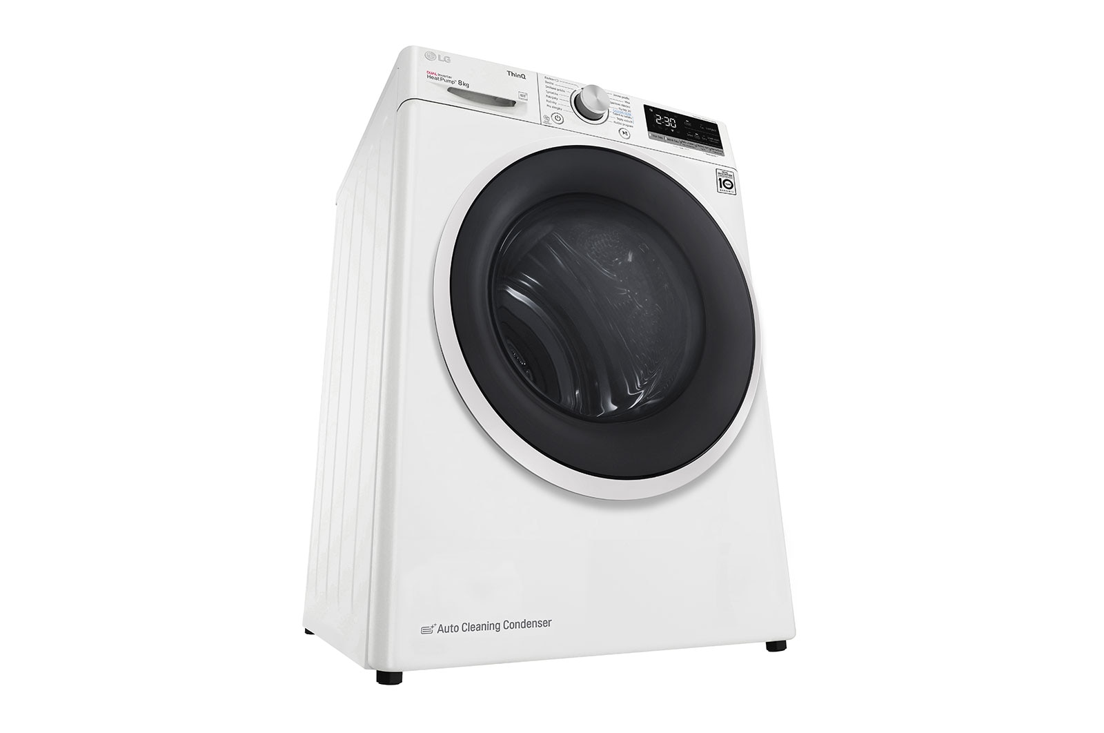 LG Sušička LG | 8 kg | DUAL Inverter Heat Pump™ |ThinQ™|Bílá, RC8TV9AVHN