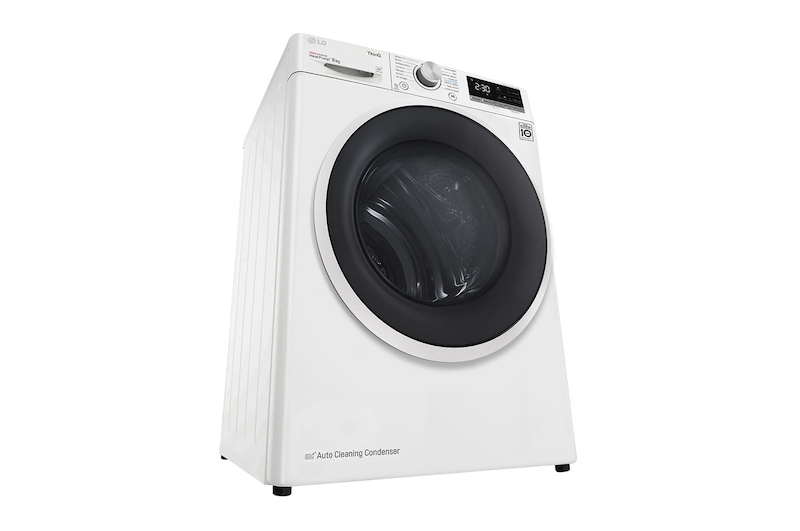 LG Sušička LG | 8 kg | DUAL Inverter Heat Pump™ |ThinQ™|Bílá, RC8TV9AVHN