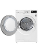 LG 8 kg hybridní sušička s tepelným čerpadlem, invertorový motor, Eco Hybrid™ - hybridní sušení, automatické čištění kondenzátoru, LG ThinQ + Wi-Fi, energetická třída A+++ (v rozsahu A+++ až D), RC8TV9AVSN