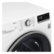 LG 8 kg hybridní sušička s tepelným čerpadlem, invertorový motor, Eco Hybrid™ - hybridní sušení, automatické čištění kondenzátoru, LG ThinQ + Wi-Fi, energetická třída A+++ (v rozsahu A+++ až D), RC8TV9AVSN