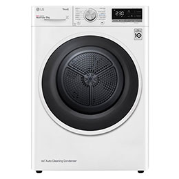 Sušička LG | 8 kg | DUAL Inverter Heat Pump™ |ThinQ™|Bílá