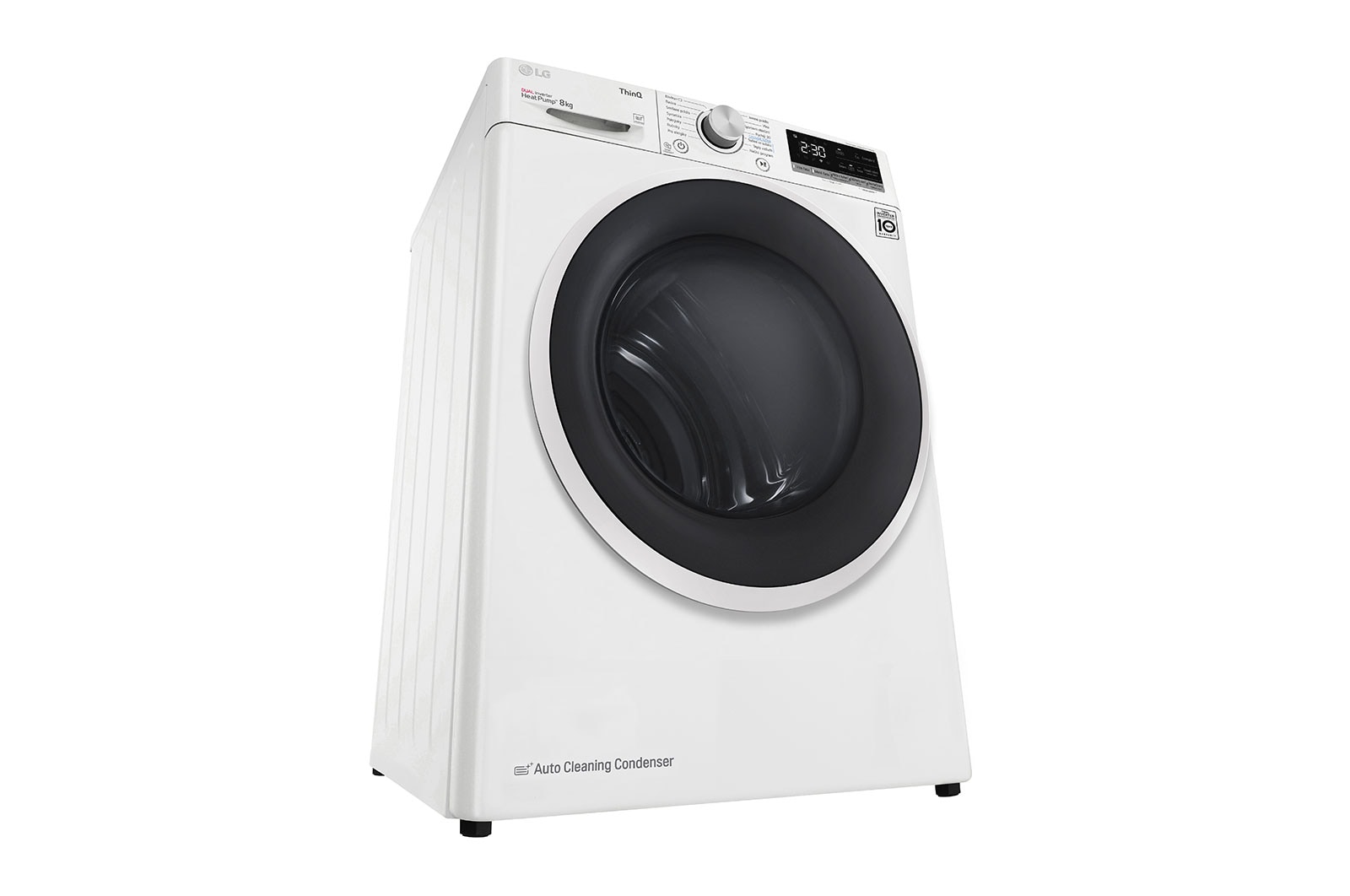 LG Sušička LG | 8 kg | DUAL Inverter Heat Pump™ |ThinQ™|Bílá, RC8TV9AVWN