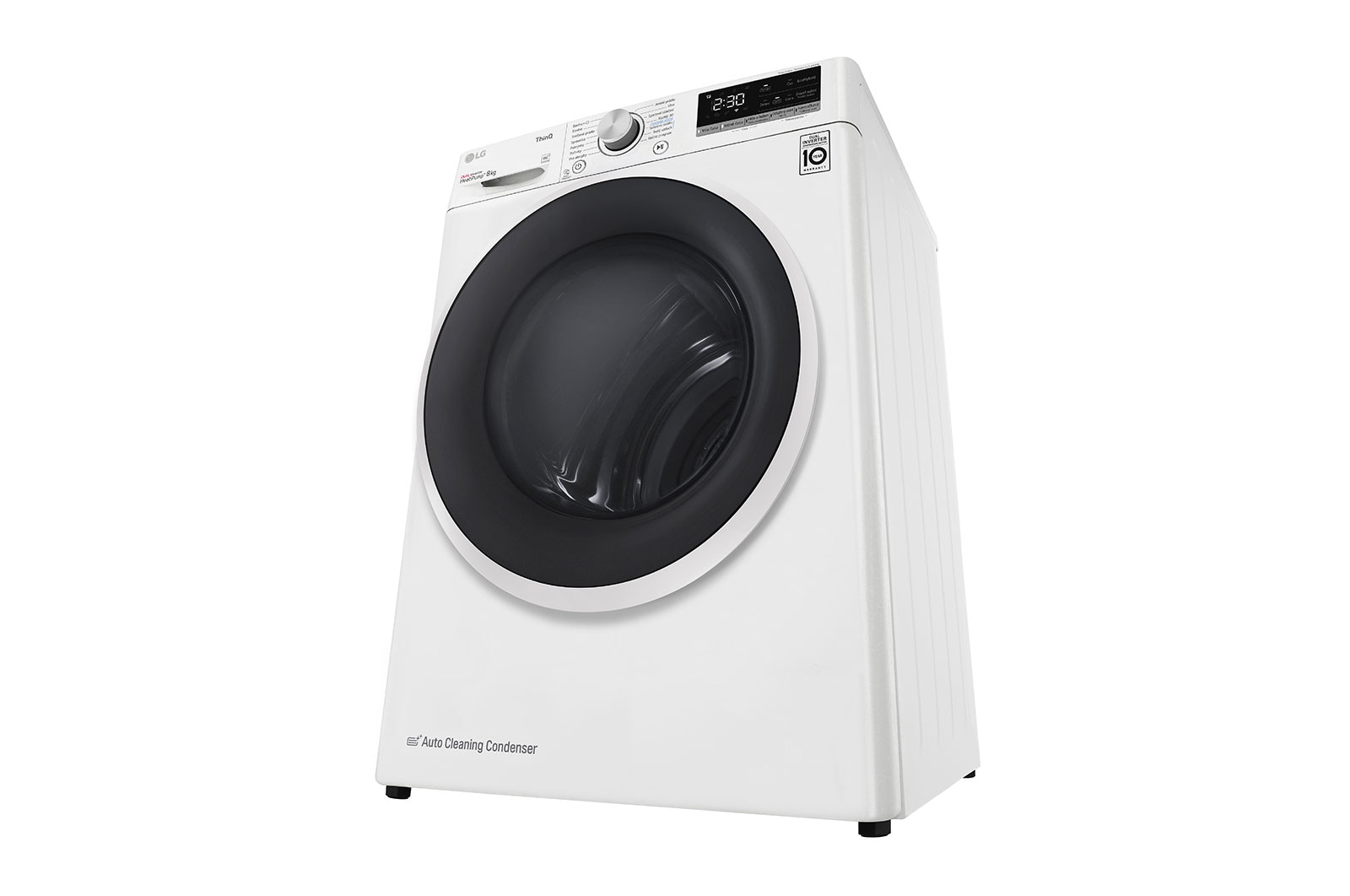 LG Sušička LG | 8 kg | DUAL Inverter Heat Pump™ |ThinQ™|Bílá, RC8TV9AVWN