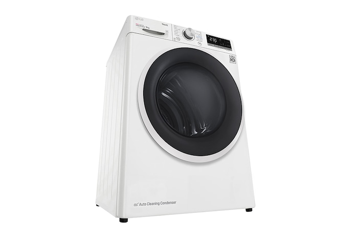 Pohled na 9 kg Sušička DUAL Inverter Heat Pump™, Bílá RC91V5AV6N