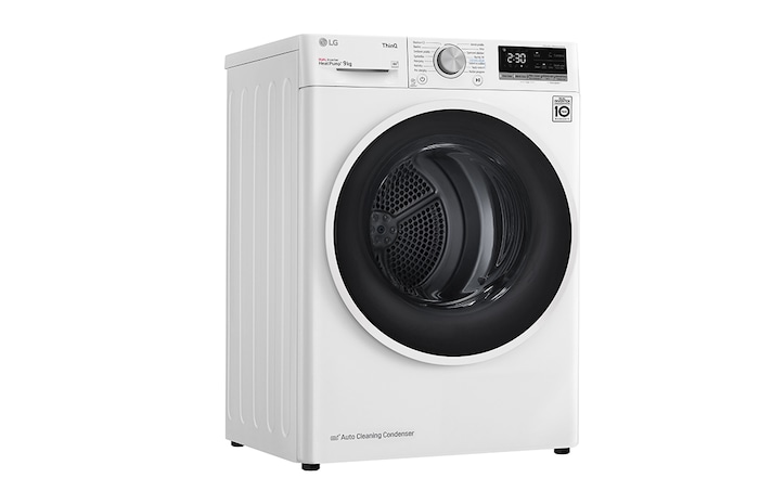 Pohled na 9 kg Sušička DUAL Inverter Heat Pump™, Bílá RC91V5AV6N