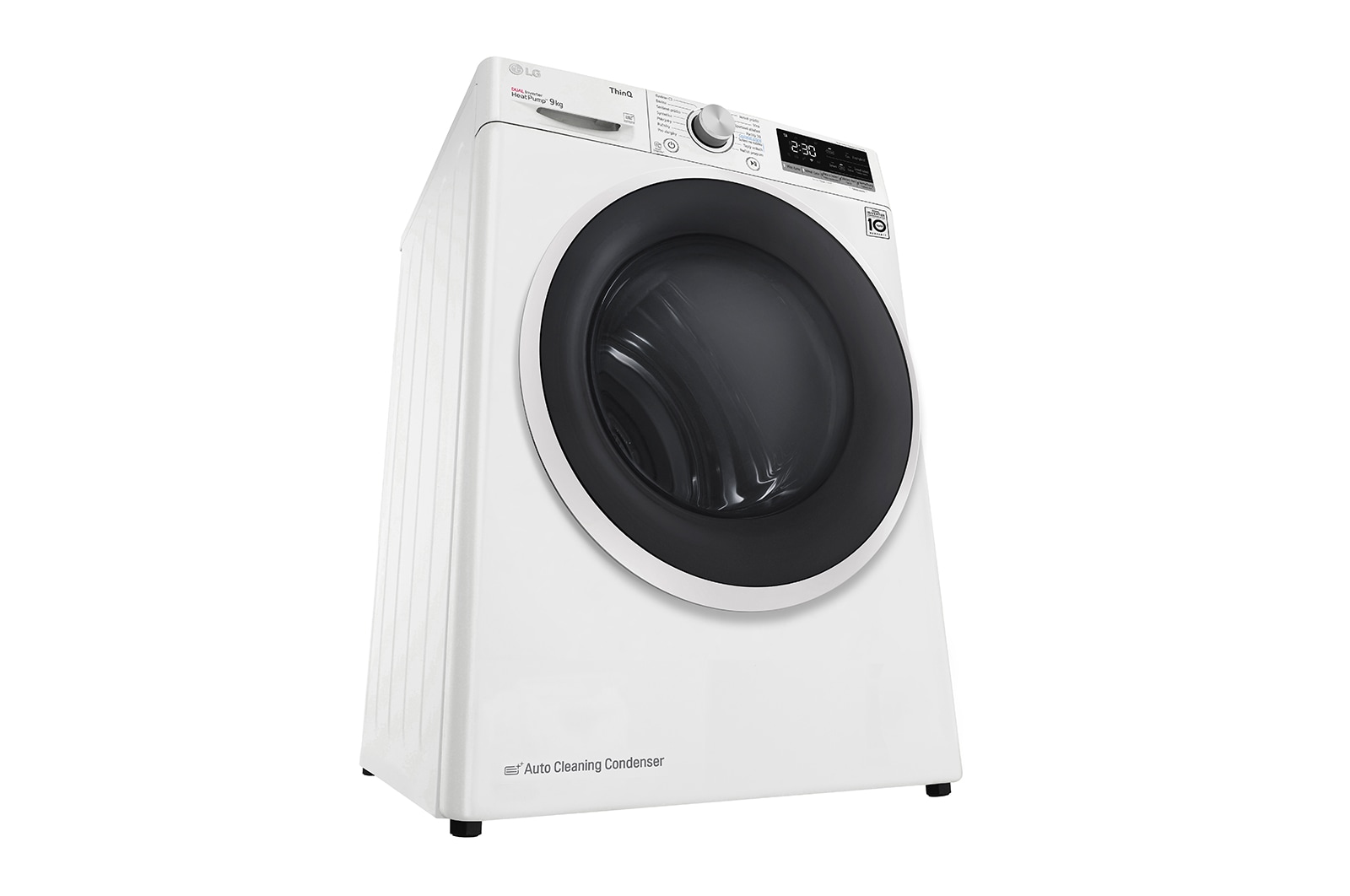 LG Sušička LG | 9 kg | DUAL Inverter Heat Pump™ |ThinQ™|Bílá, RC91V5AV6N