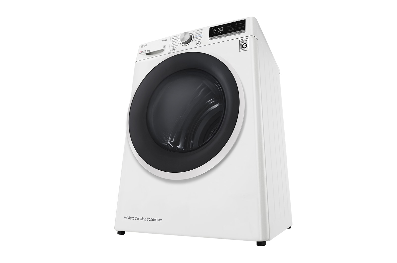 LG Sušička LG | 9 kg | DUAL Inverter Heat Pump™ |ThinQ™|Bílá, RC91V5AV6N