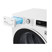 LG Sušička LG | 9 kg | DUAL Inverter Heat Pump™ |ThinQ™|Bílá, RC91V5AV6N