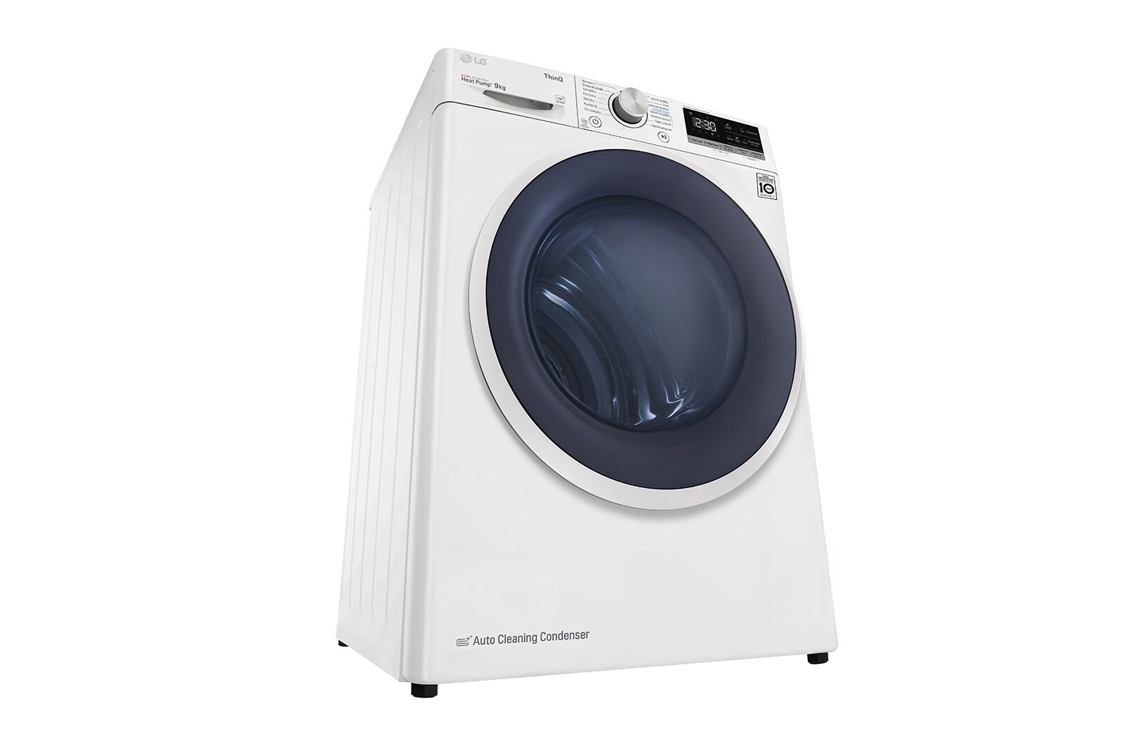LG 9 kg sušička, A++ (v rozsahu A++ až D), 14 programů, 13 přídavných možností, 3 možnosti sušení, ThinQ™ + WiFi připojení, RC91V5AV6Q