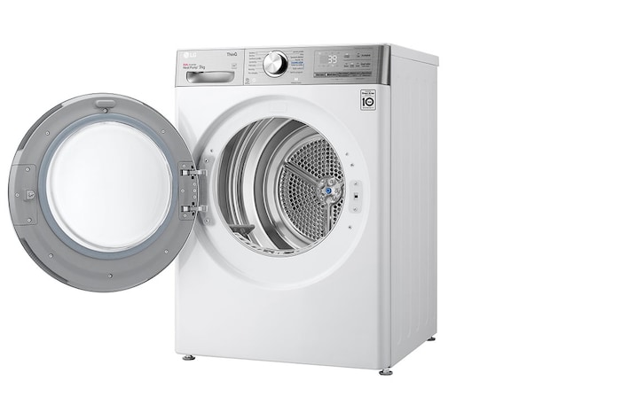 LG Sušička LG | 9 kg | DUAL Inverter Heat Pump™ |ThinQ™|Bílá, RC91V9AV2QR