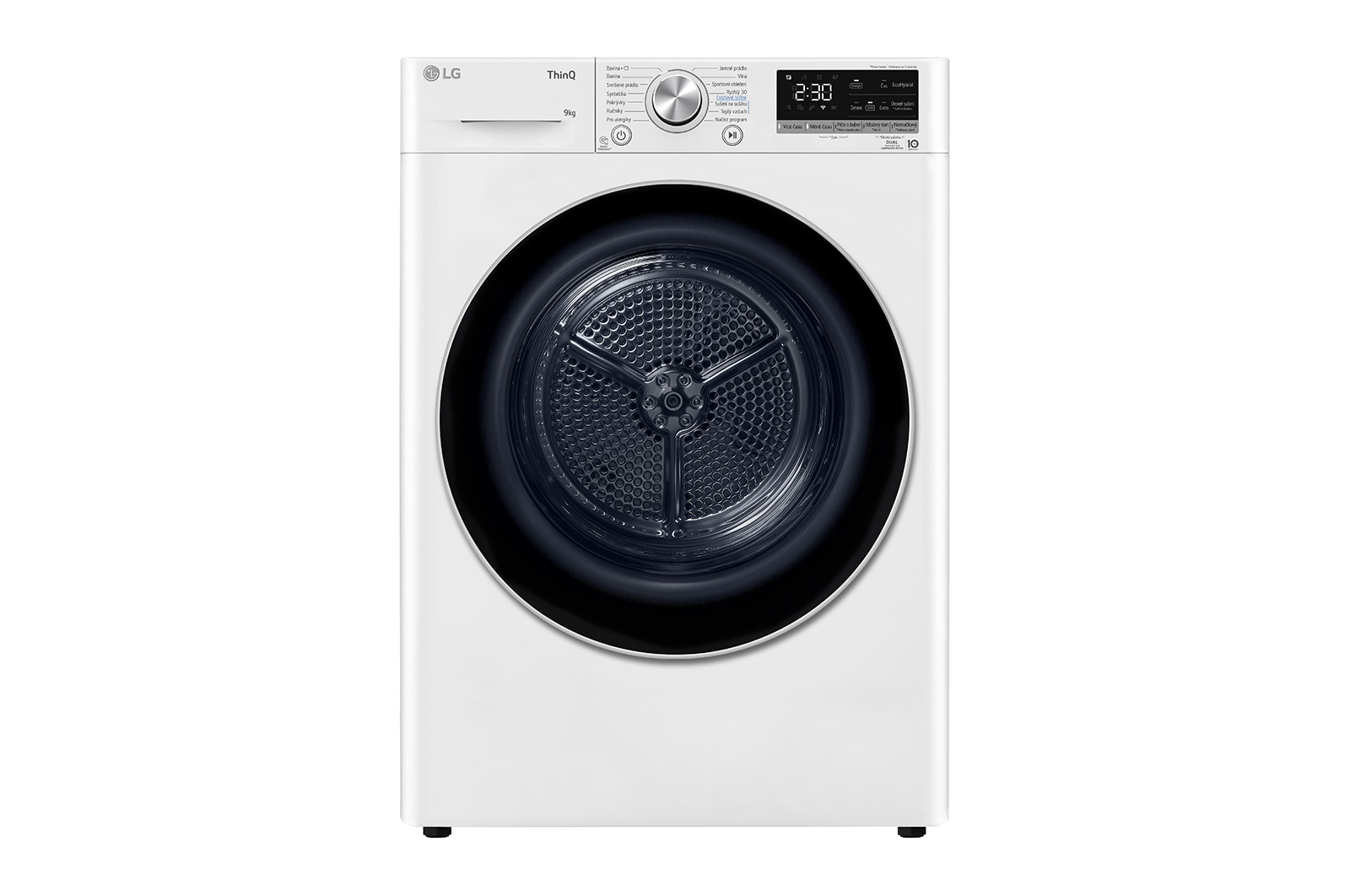 LG 9 kg sušička LG | Režim Energie / Čas | automatické čištění kondenzátoru | Wi-Fi, RC91V9AV3N, RC91V9AV3N