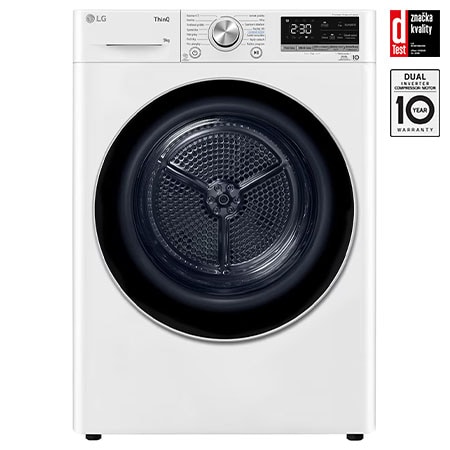 Sušička LG - 9 kg - DUAL Inverter Heat Pump™ -ThinQ™-Bílá