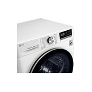 LG 9 kg hybridní sušička s tepelným čerpadlem, A+++ (v rozsahu A+++ až D), invertorový motor, Eco Hybrid™ - hybridní sušení, automatické čištění kondenzátoru, ThinQ™ + WiFi, Program Pro alergiky, RC91V9AV3Q