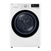 Pohled zepředu na 9 kg Sušička DUAL Inverter Heat Pump™, Bílá RC91V9AV4N