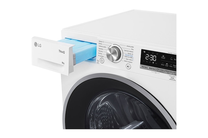 LG Sušička LG | 9 kg | DUAL Inverter Heat Pump™ |ThinQ™|Bílá, RC91V9AVRN