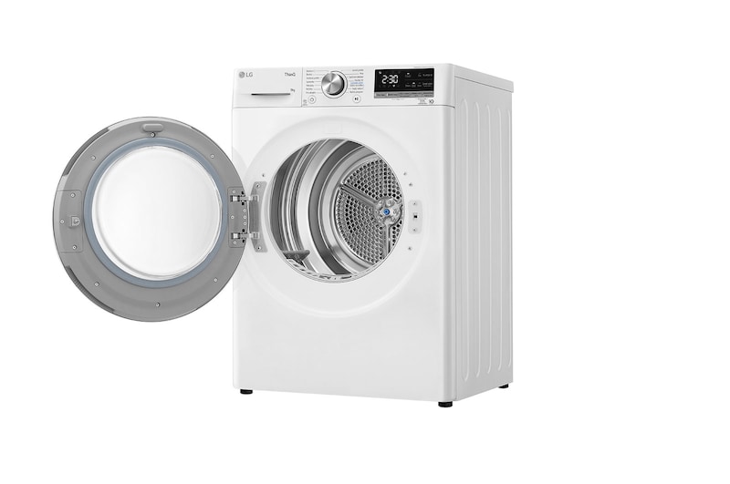 LG Sušička LG | 9 kg | DUAL Inverter Heat Pump™ |ThinQ™|Bílá, RC91V9AVRN