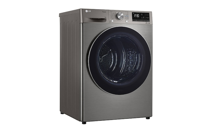 LG Sušička LG | 9 kg | DUAL Inverter Heat Pump™ |ThinQ™|Stříbrná, RC91V9EV2N