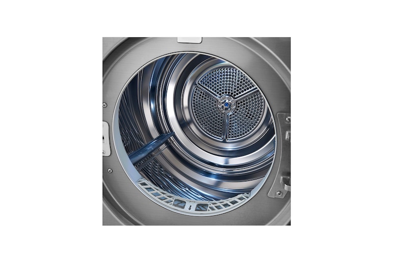 LG 9 kg hybridní sušička s tepelným čerpadlem, A+++ (v rozsahu A+++ až D), invertorový motor, Eco Hybrid™ - hybridní sušení, automatické čištění kondenzátoru, ThinQ™ + WiFi, Program Pro alergiky, RC91V9EV2Q