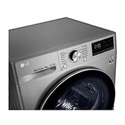 LG 9 kg hybridní sušička s tepelným čerpadlem, A+++ (v rozsahu A+++ až D), invertorový motor, Eco Hybrid™ - hybridní sušení, automatické čištění kondenzátoru, ThinQ™ + WiFi, Program Pro alergiky, RC91V9EV2Q