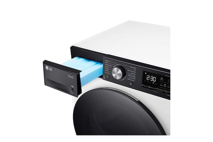 LG Sušička LG | 9 kg | DUAL Inverter Heat Pump™ |ThinQ™|Bílá, RH91V9LVEN